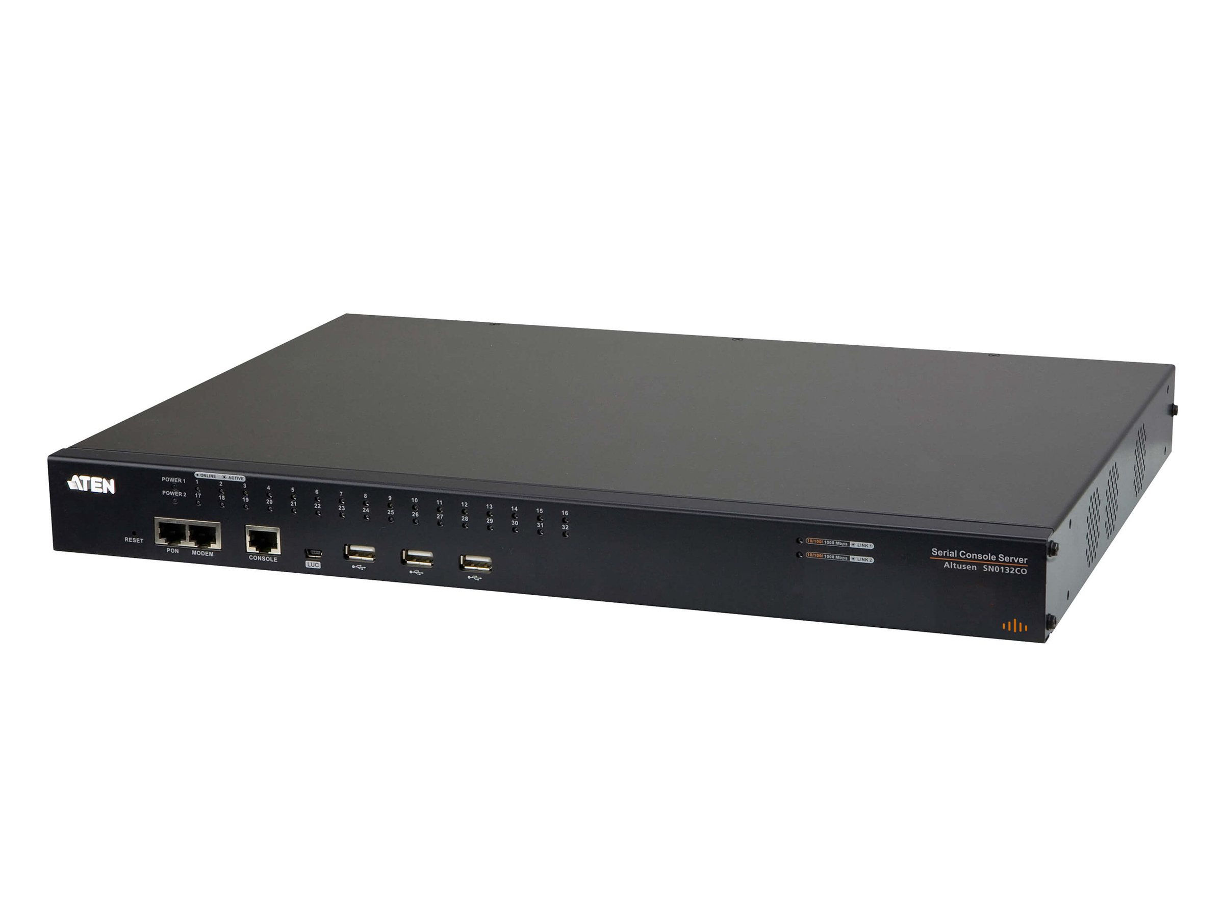 SN0132CO 32-Port Serial Console Server with Dual Power/LAN by Aten