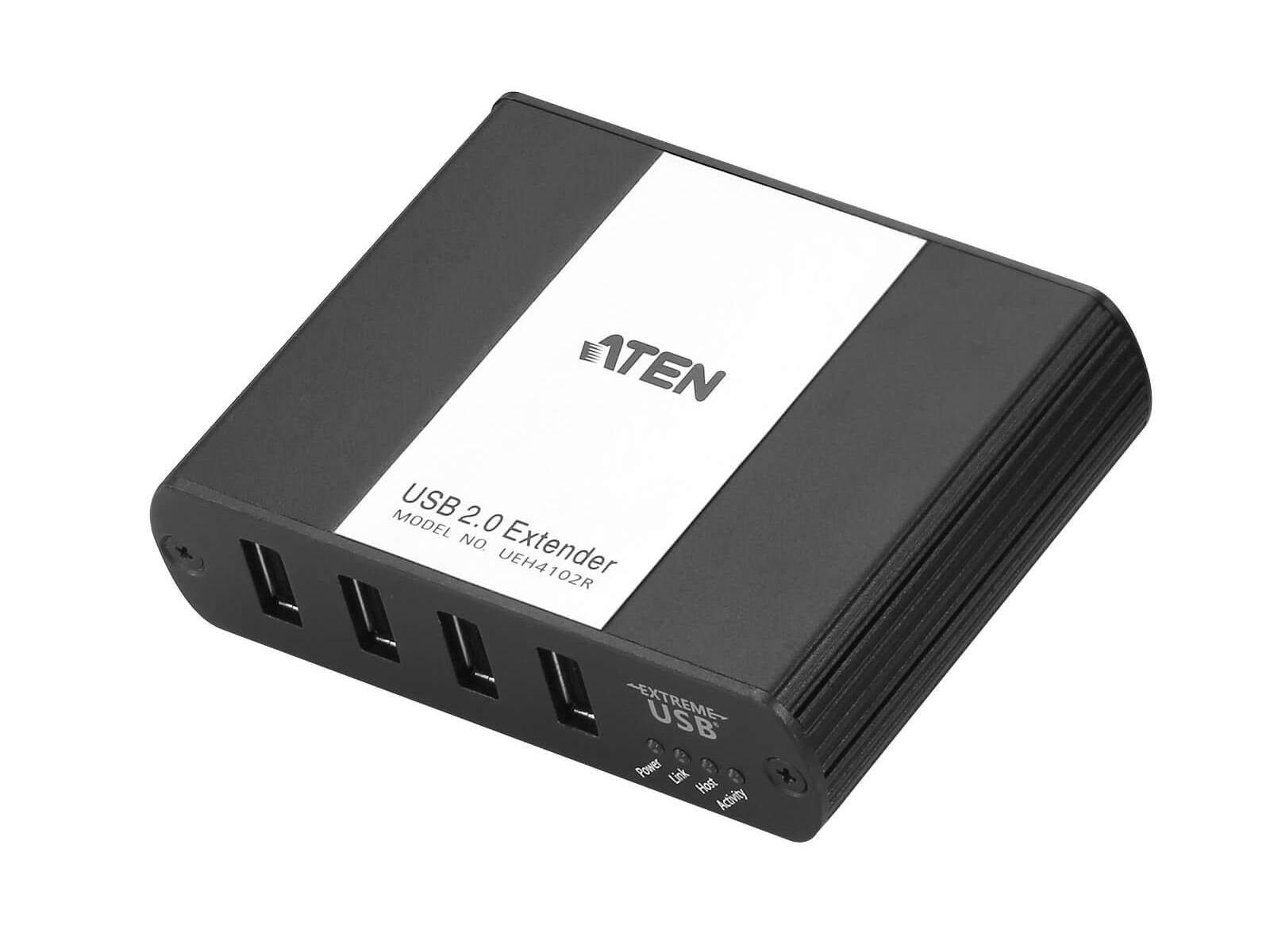 UEH4102 4-Port USB 2.0 Cat 5 Extender (Transmitter/Receiver) Kit over LAN by Aten