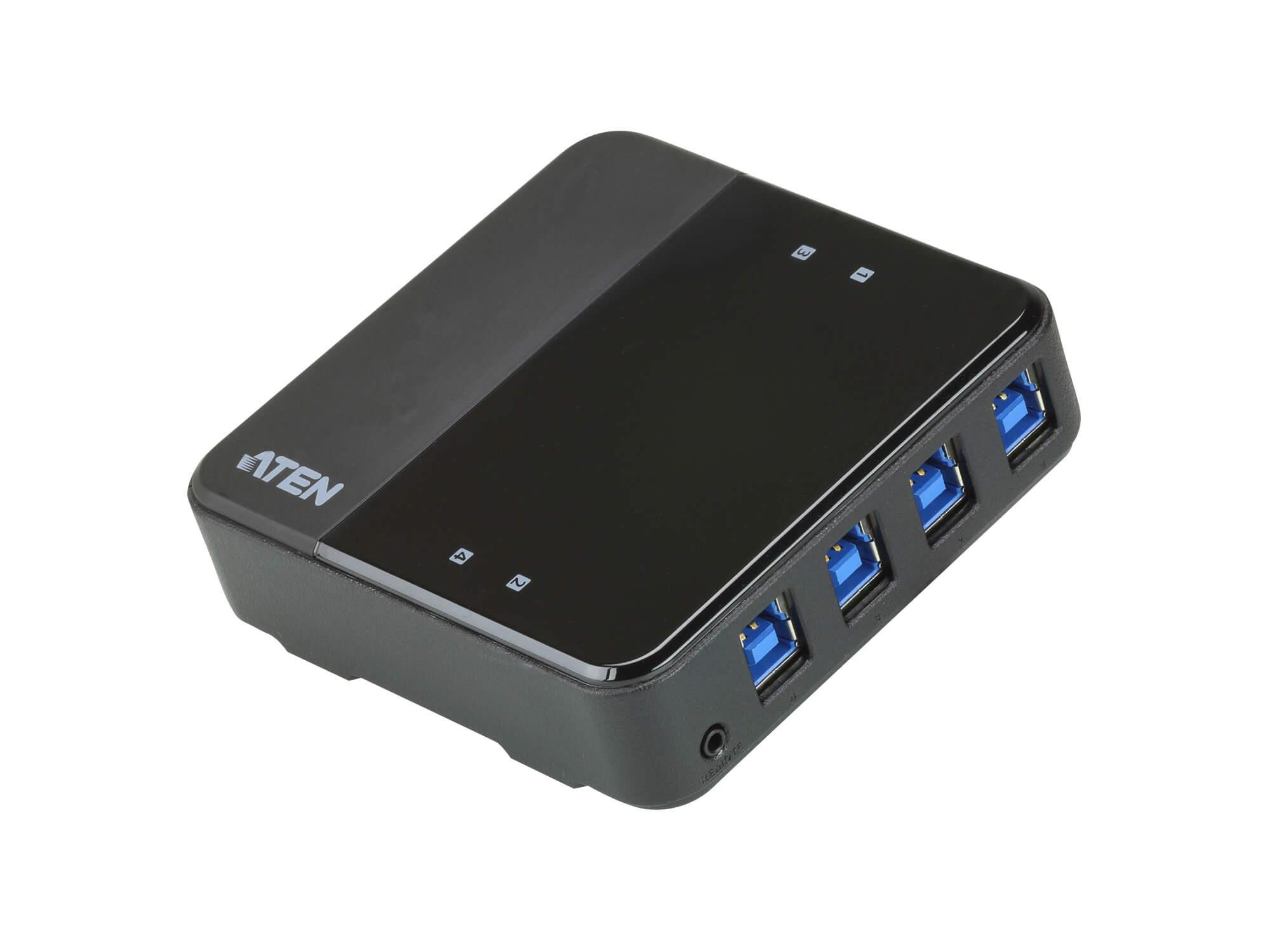 US3344 4 x 4 USB 3.1 Gen1 Peripheral Sharing Switch by Aten