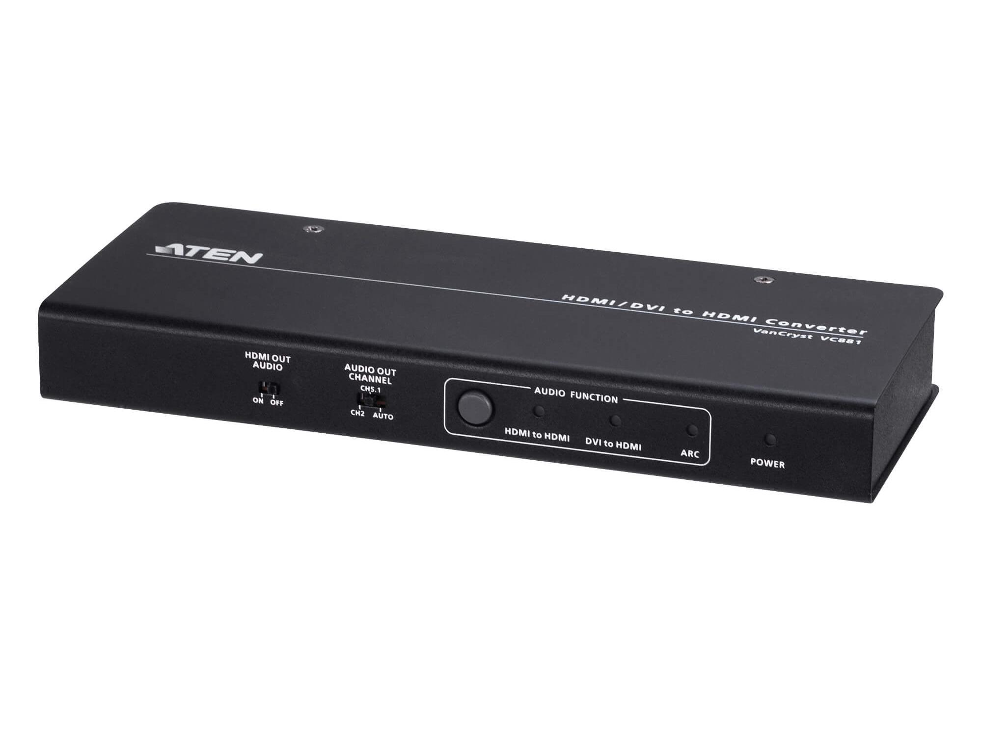 VC881 4K HDMI/DVI to HDMI Converter with Audio De-embedder by Aten