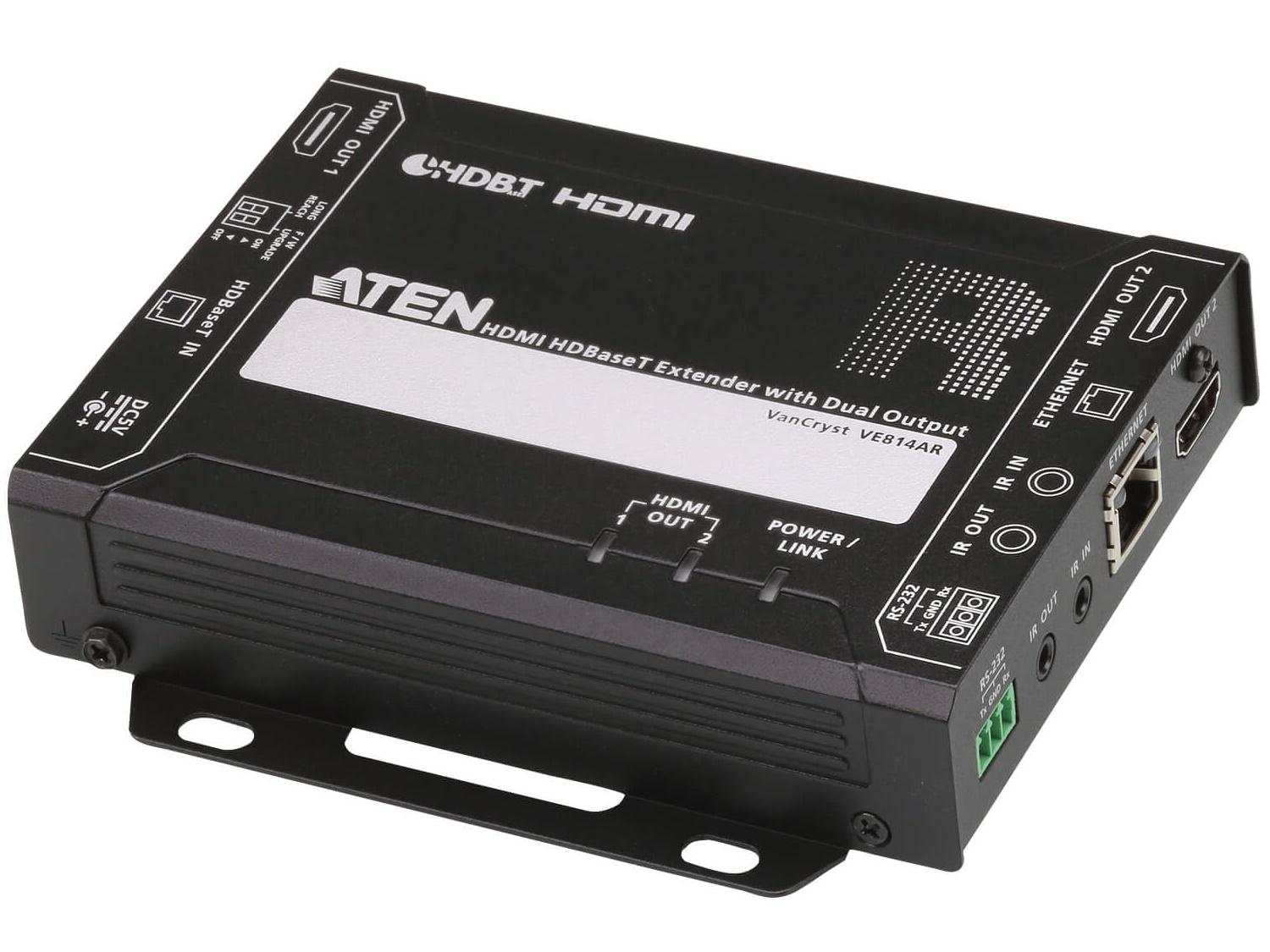 VE814AR HDMI HDBaseT Class A Extender (Receiver) with Dual Output (4K/100m) by Aten