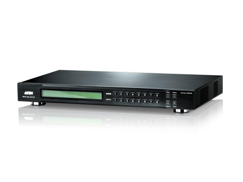 VM5808D 8x8 DVI Matrix Switch with Scaler by Aten