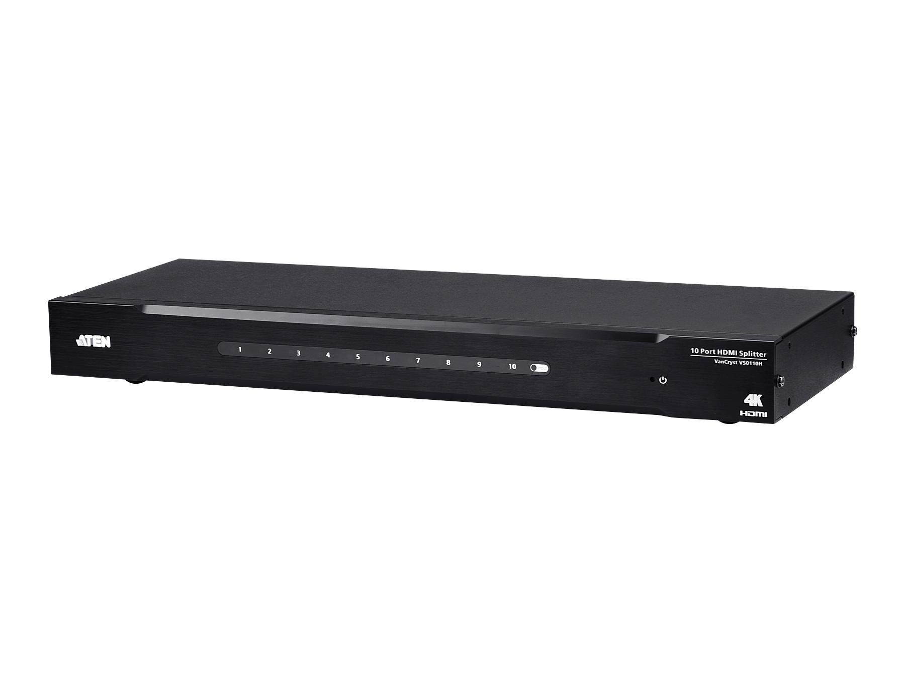 VS0110HA 10-Port 4K HDMI Splitter/HDCP compliant by Aten