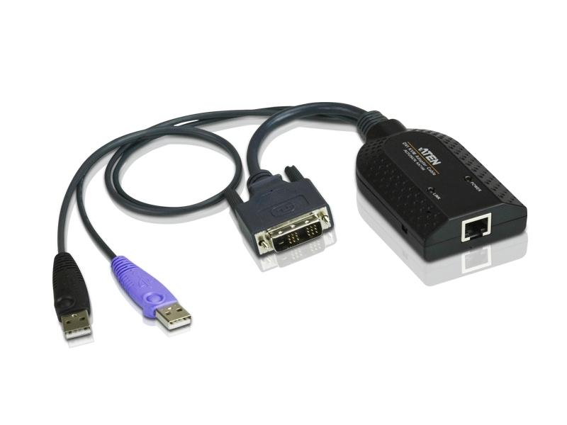 KA7166 DVI USB Virtual Media KVM Adapter Cable with Smart Card Reader by Aten