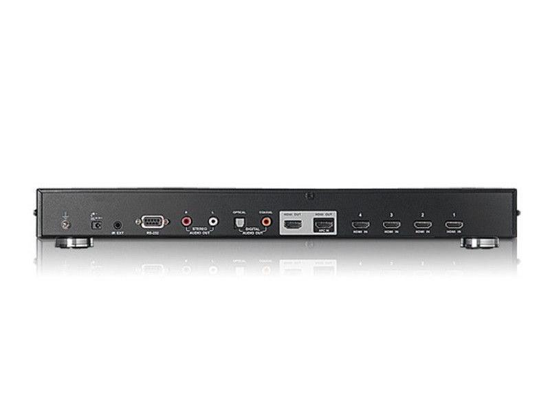 VS482 4-Port Hi-Definition Video/Audio Switch with 2 Out/Audio De-Embedder by Aten