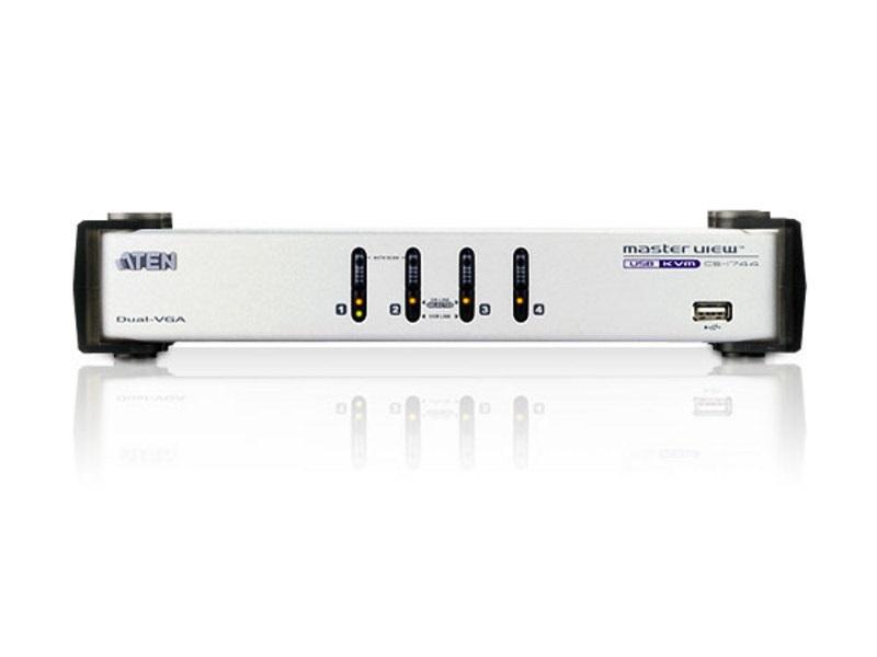 CS1744 4-Port USB VGA Dual Display KVMP Switch by Aten