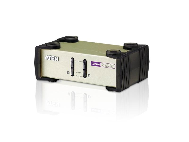 CS82U 2-Port PS/2-USB VGA KVM Switch by Aten