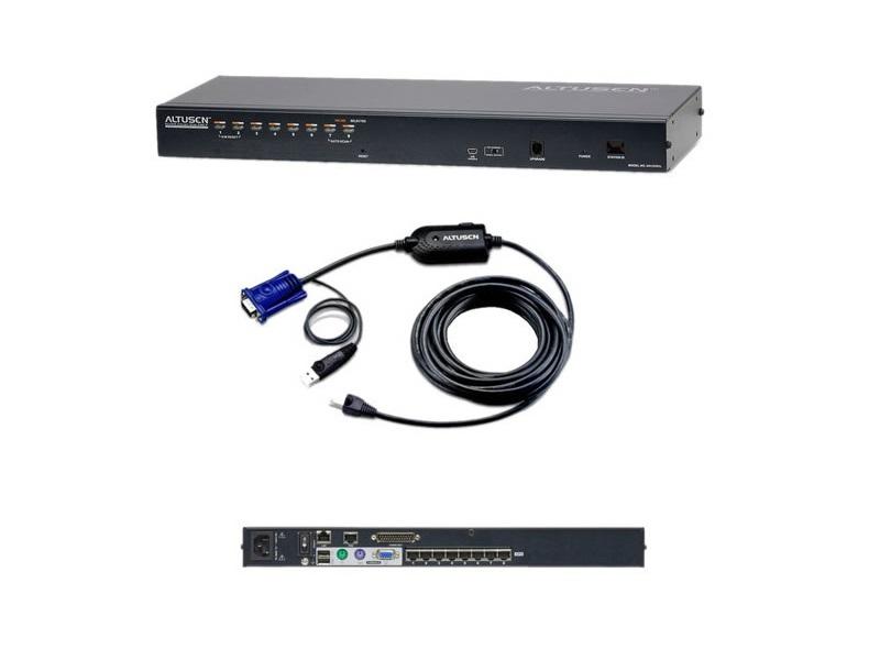 KH1508AiUkit 8-port Cat 5 High-Density KVM Switch with Kit (Over IP) by Aten