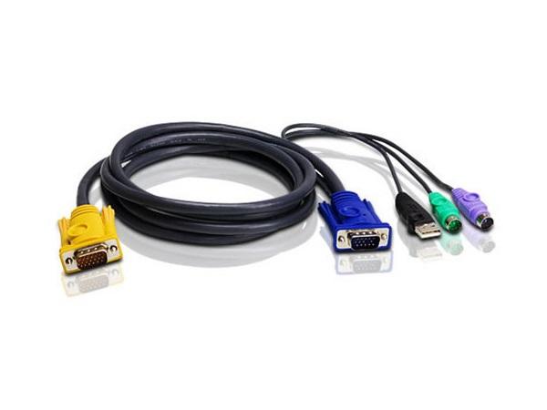 2L5301UP 2L-5301UP PS/2 USB KVM Cable (4 inches) by Aten