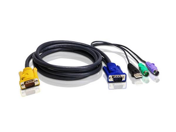 2L5303UP PS/2 USB KVM Cable (10ft) by Aten