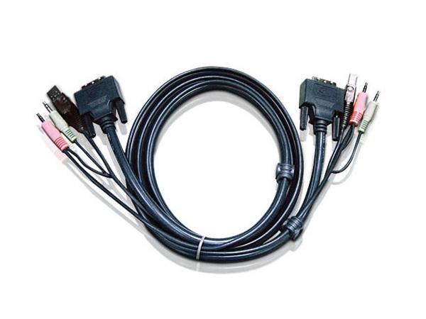 2L7D02UI USB DVI-I Single Link KVM Cable (6ft) by Aten