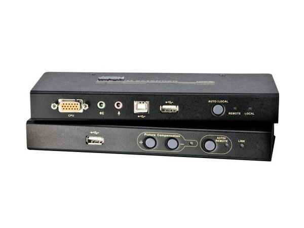 CE800B USB VGA/Audio Cat 5 KVM Extender with USB Flash Storage by Aten