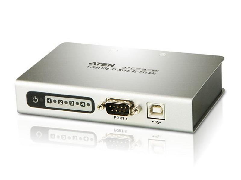 UC2324 4-Port USB-to-Serial RS-232 Hub by Aten