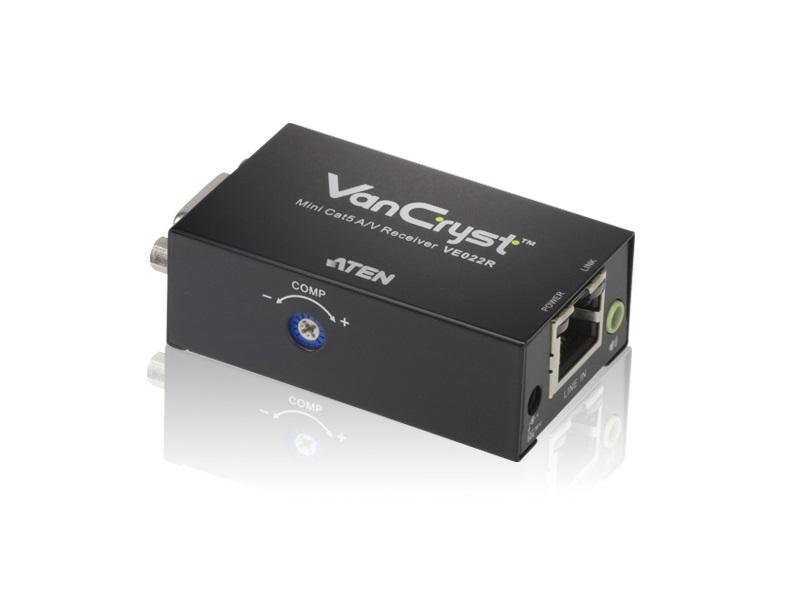 VE022R Mini VGA/Audio Cat 5 Receiver by Aten