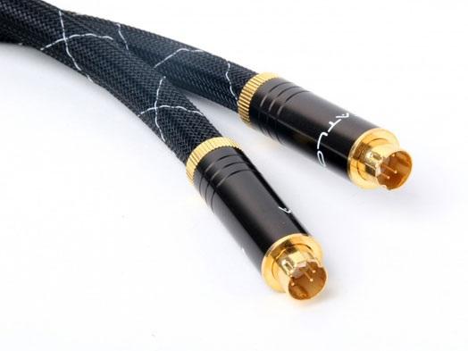 50-052-1.5 Premium 1.5m 5ft S-VIDEO Cable Gold Plated/Triple Shielded/Nylon Sleeve by Atlona