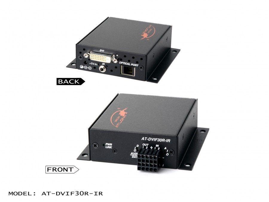 AT-DVIF30R-IR DVI/RS232/IR/Audio Extender (Receiver) over MM Fiber by Atlona
