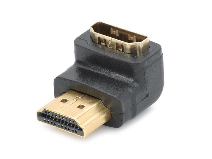 AT-HD-90-ADF L Shaped HDMI V1.4 Male to Female Angle Adapter Connector Cable by Atlona