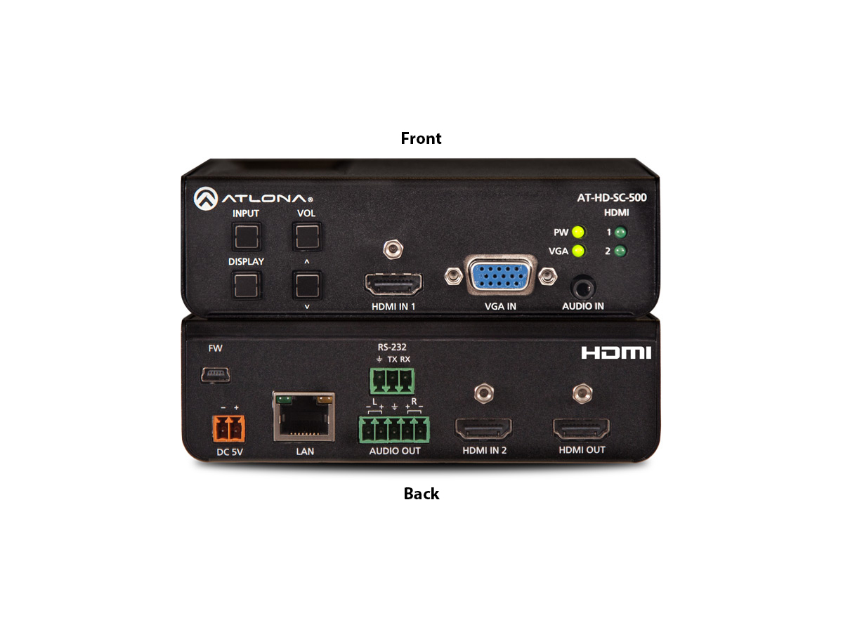 AT-HD-SC-500 Three-Input Scaler for HDMI and VGA Signals by Atlona