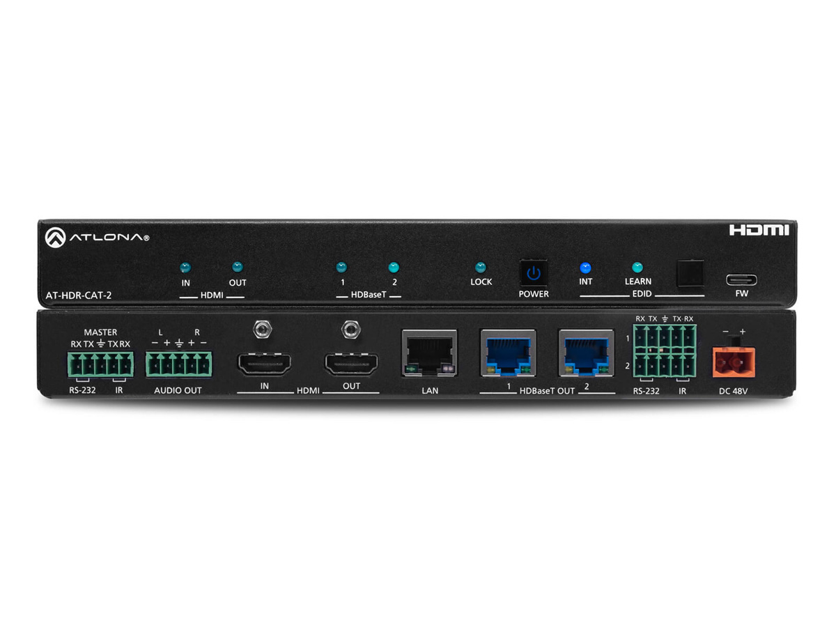 Atlona AT-HDR-CAT-2 HDBaseT 2-Output 4K/60 HDR Distribution Amplifier