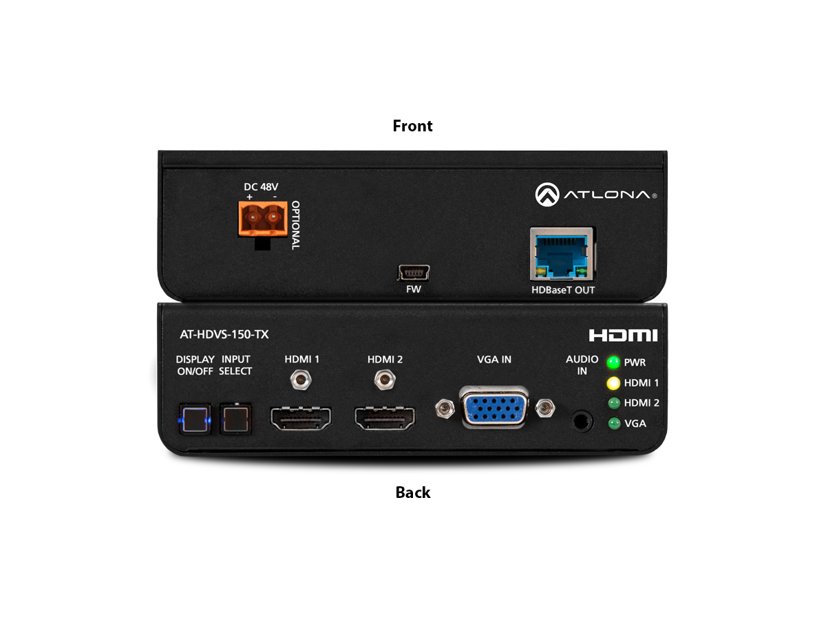 AT-HDVS-150-TX 3-In HDMI/VGA Extender (Transmitter) with HDBaseT Out by Atlona