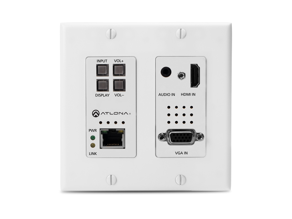 AT-HDVS-200-TX-WP 2x1 Wall Plate Switcher for HDMI/VGA in w HDBaseT out by Atlona