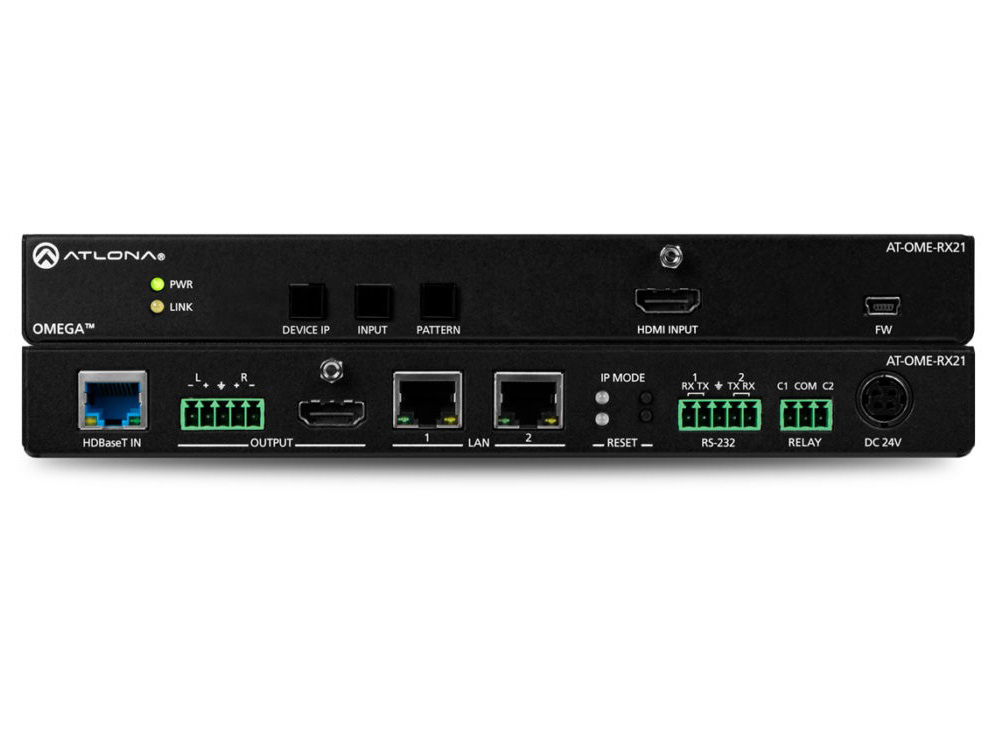 AT-OME-RX21 Omega 4K/UHD Scaler for HDBaseT and HDMI by Atlona
