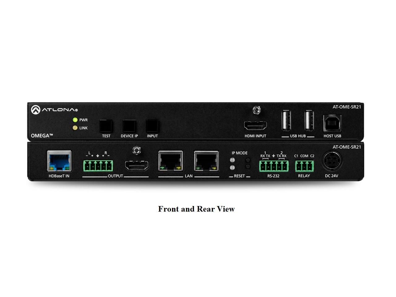 AT-OME-SR21 Omega 4K/UHD Scaler for HDBaseT and HDMI with USB by Atlona