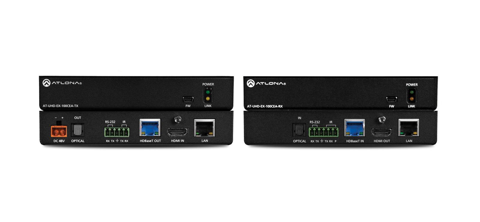 AT-UHD-EX-100CEA-KIT 4K/UHD HDMI HDBaseT Extender (Transmitter/Receiver) Kit/PoE by Atlona