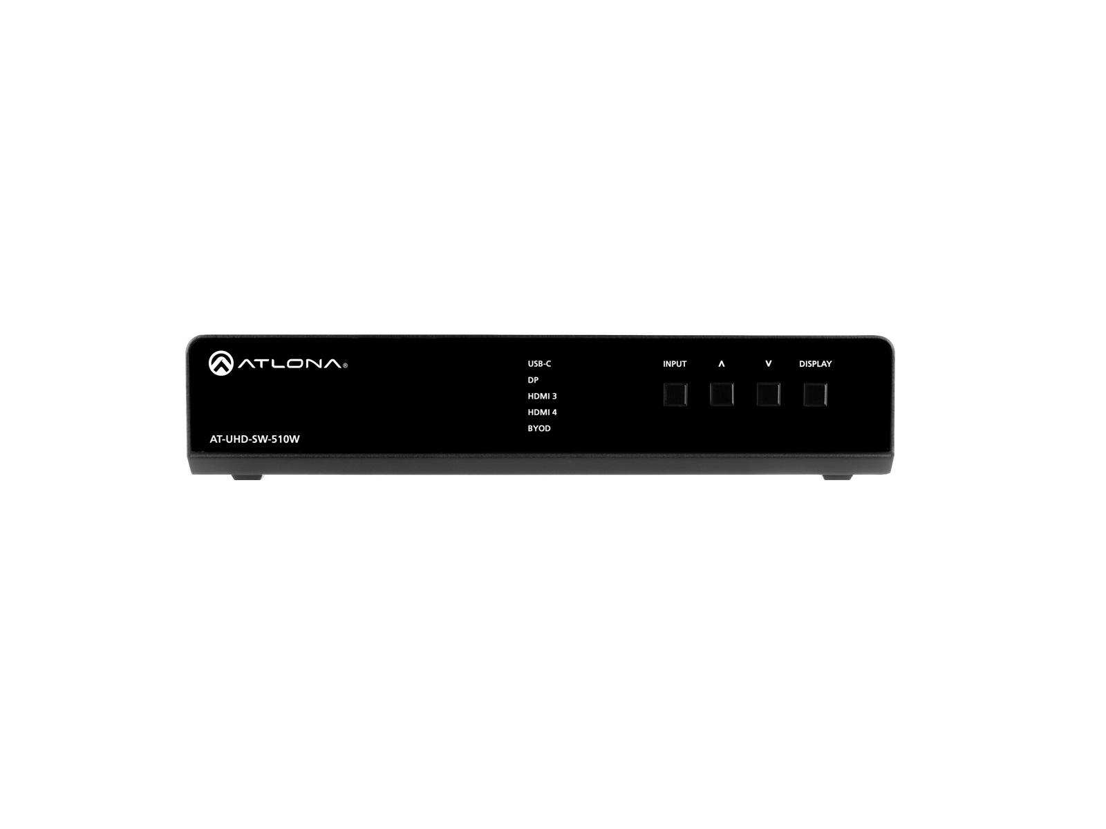 AT-UHD-SW-510W-KIT AT-UHD-SW-510W with AT-UHD-EX-100CE-Receiver-PSE by Atlona