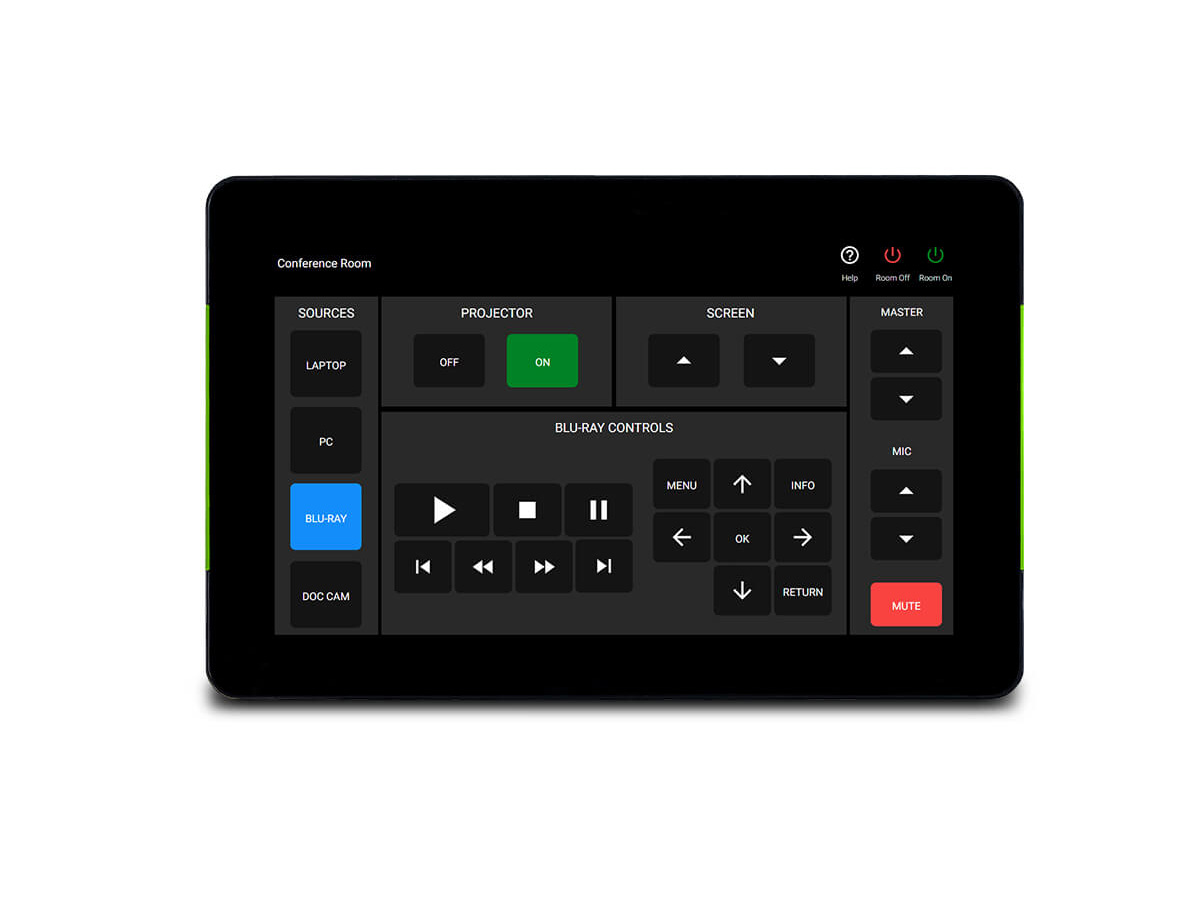Atlona AT-VTP-700VL-BL 7in Touch Panel/Side LED/PoE /VESA75