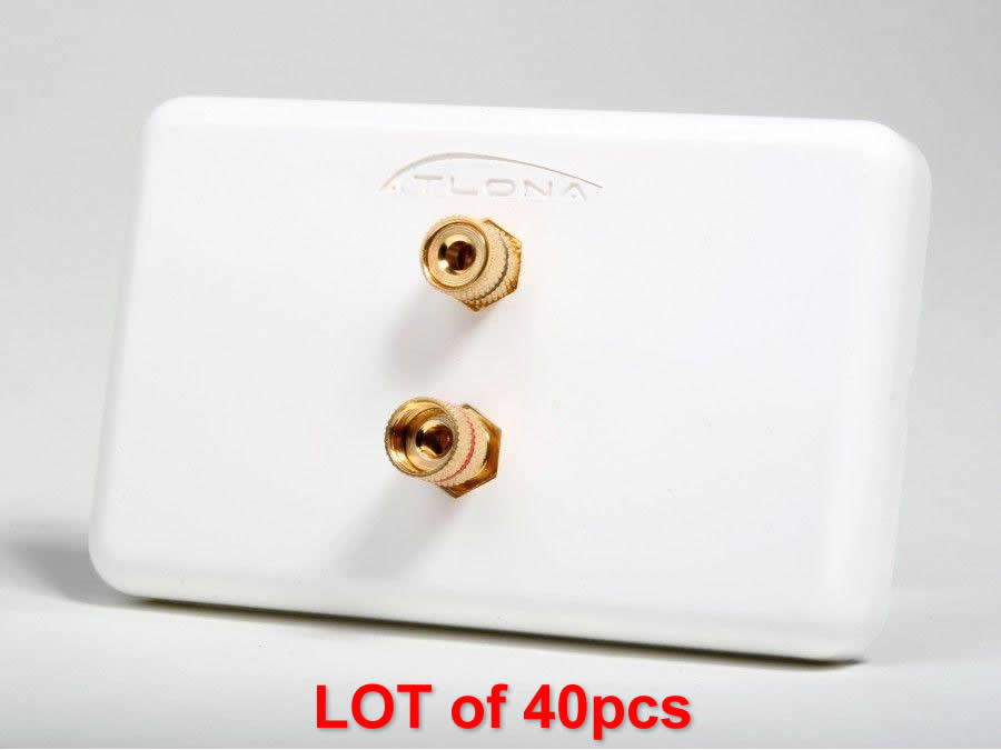 AT80020_L40 HIGH-QUALITY WALL PLATE FOR 1 SPEAKER LOT of 40pcs by Atlona