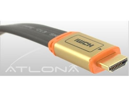 ATF14031B-4-b 4m/13ft Flat HDMI1.3 Cable (Black) by Atlona