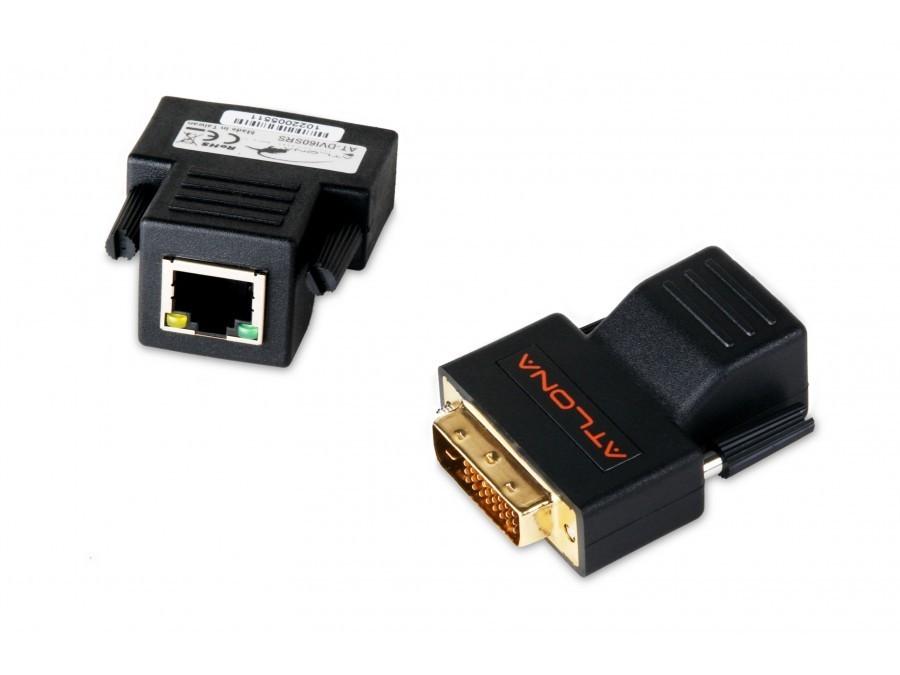 AT-DVI60SRS Passive DVI Extenders (Transmitter/Receiver) Over single Cat5/6/7 by Atlona