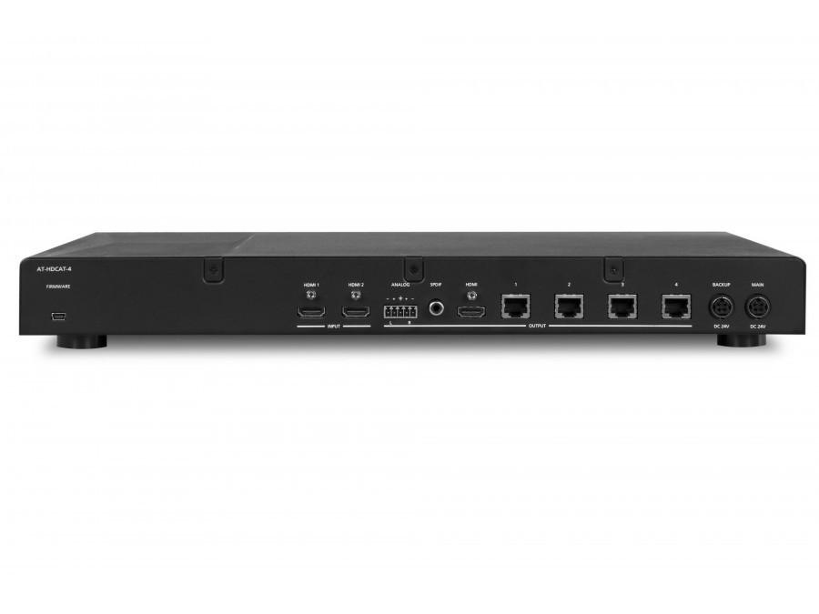 AT-HDCAT-4 HDBaseT HDMI 2x Distribution Amplifier over Single CAT5e/6/7 (230ft) (w/Auto 2x1 switch) by Atlona