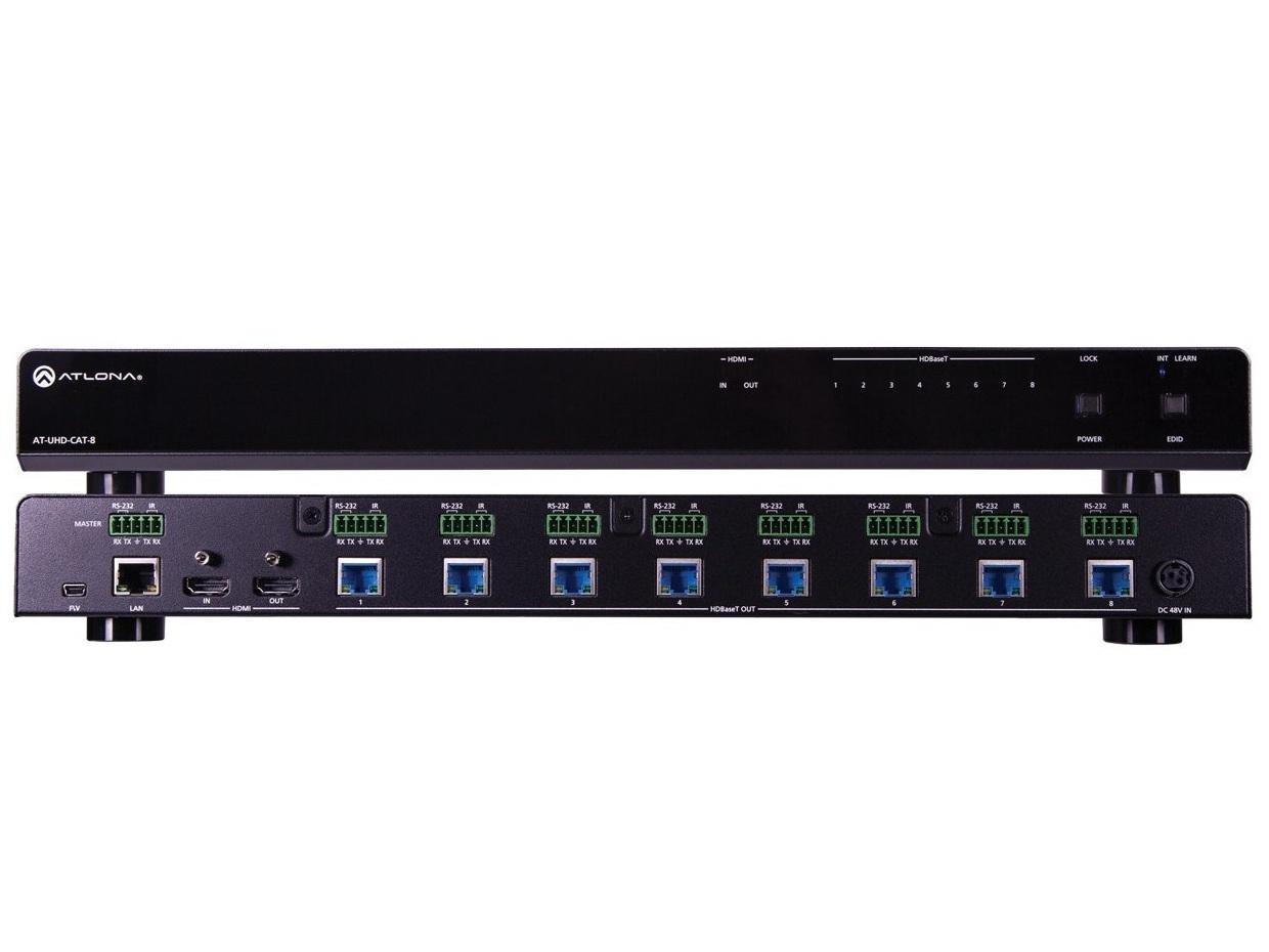 AT-UHD-CAT-8 4K/UHD 8-Output HDMI to HDBaseT Distribution Amplifier by Atlona