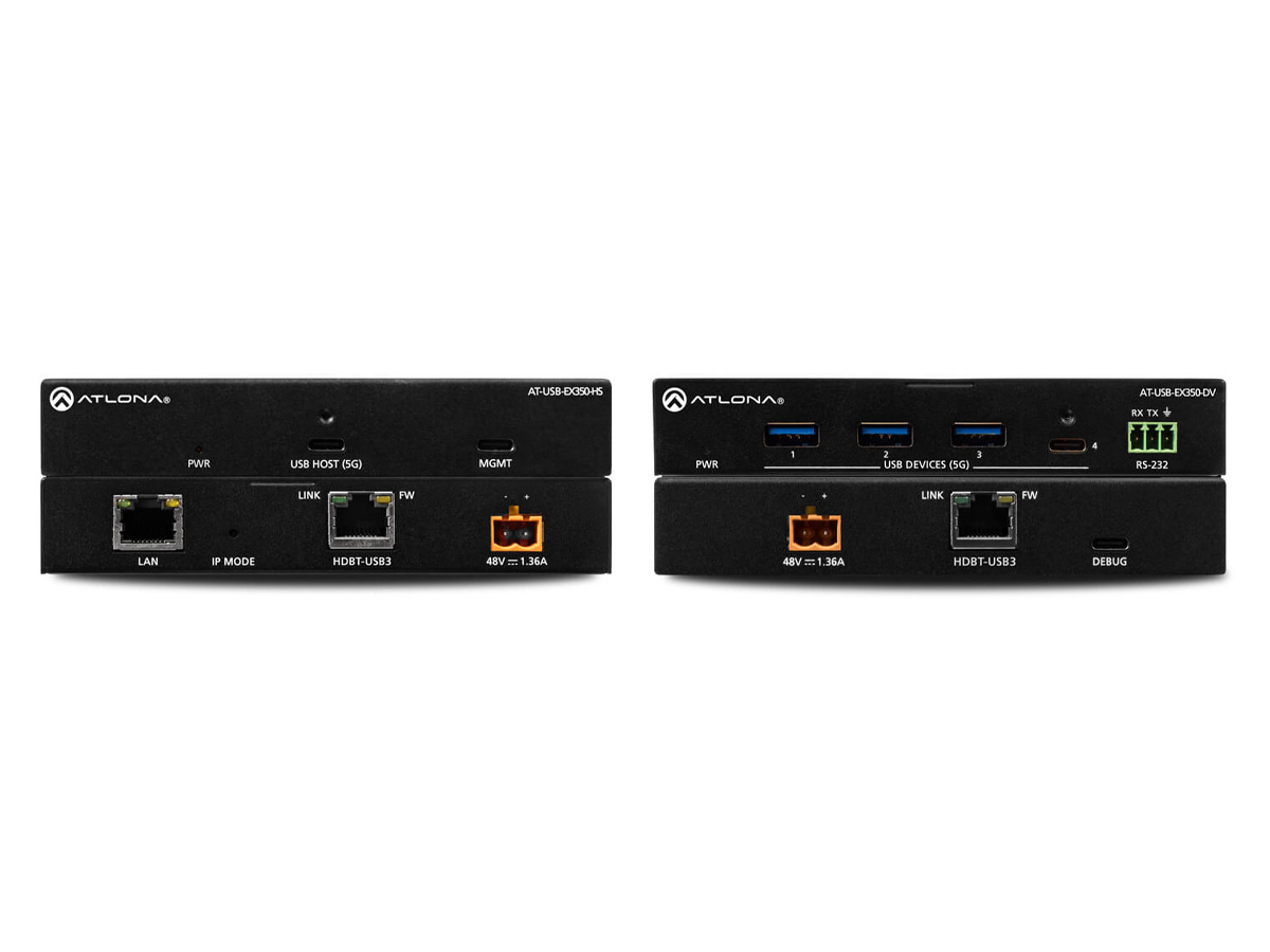 Atlona AT-USB-EX350-KIT USB 3.2 Gen1 Extender 5 Gbps / 330 ft / USB-C Host