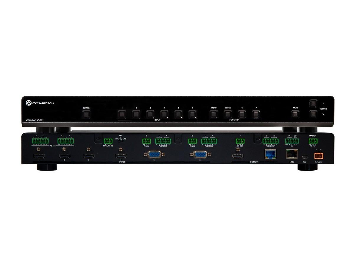 AT-UHD-CLSO-601 4K/UHD 6 In Multi-Format Auto Switch w PoE by Atlona