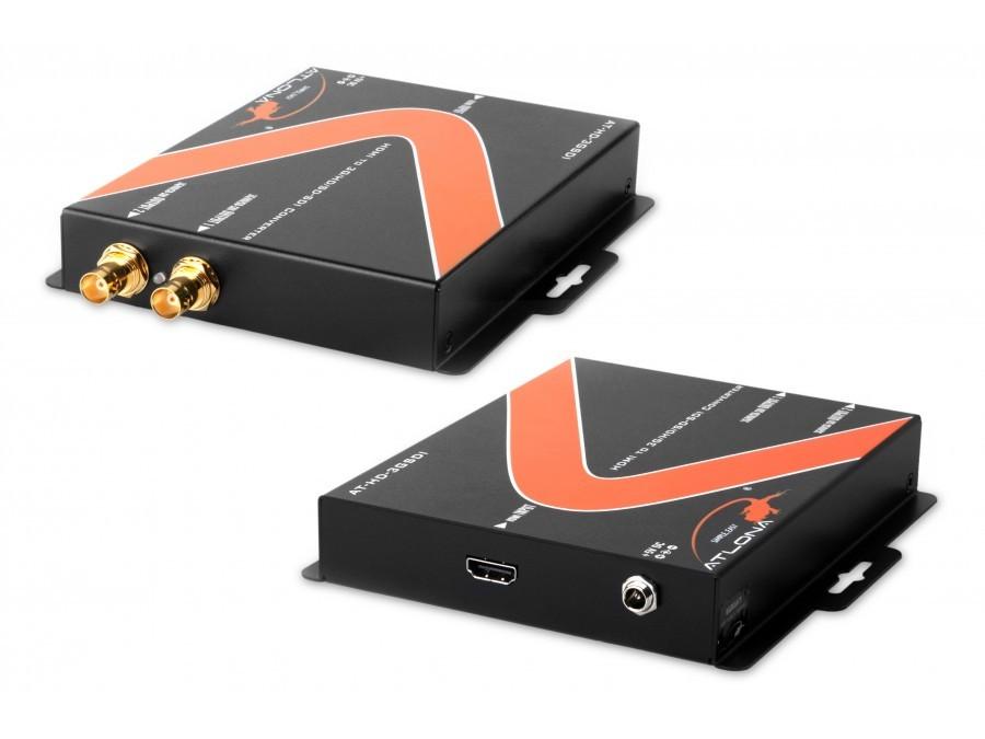 AT-HSDI-VGA-b SD//HD//3G SDI to VGA//PC//HD Scaler with Audio by Atlona