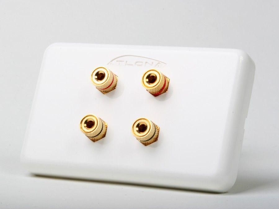 AT80040 HIGH-QUALITY WALL PLATE FOR 2 SPEAKERS by Atlona