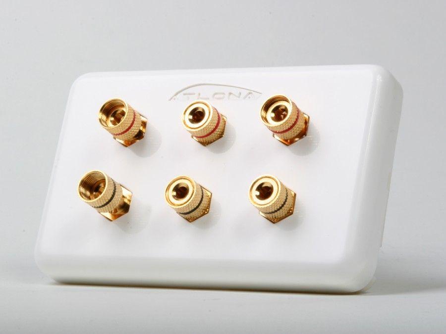 AT80060 HIGH-QUALITY WALL PLATE FOR 3 SPEAKERS by Atlona