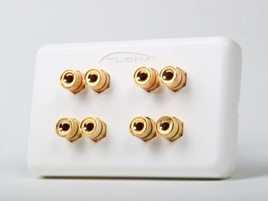 AT80080 HIGH-QUALITY WALL PLATE FOR 4 SPEAKERS by Atlona