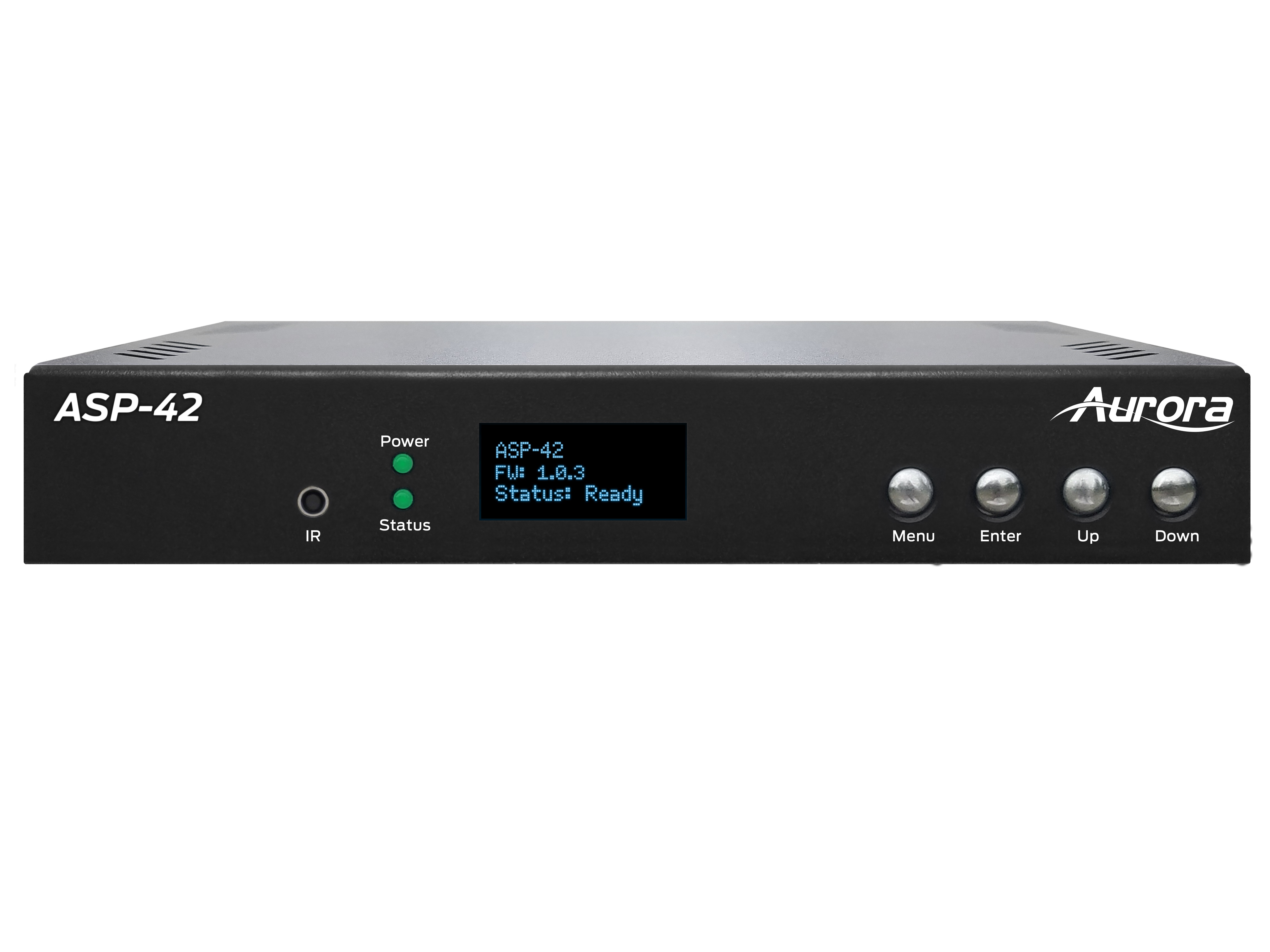 ASP-42 4K60 4x4x4 4x2 HDMI Matrix with USB 3.1 Capture/RS-232/IR and CEC Control and Dante Audio Option by Aurora Multimedia
