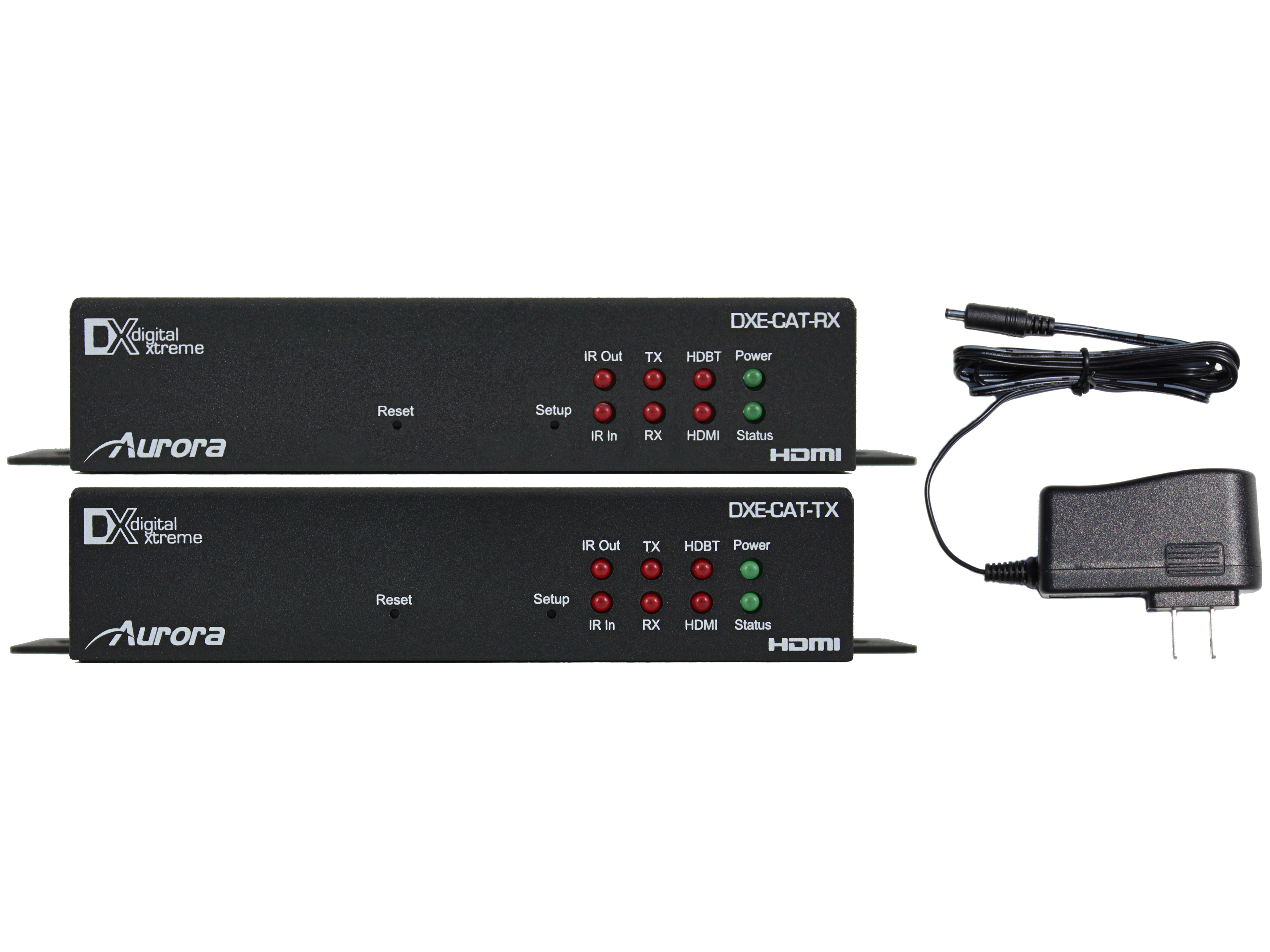 DXE-CAT-S2-4K HDMI HDBaseT CAT Extender (Transmitter/Receiver) 183m/600ft Kit by Aurora Multimedia
