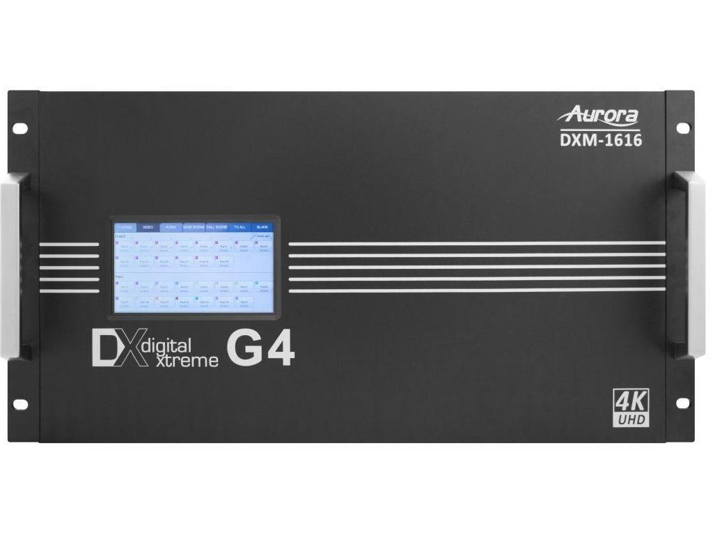 DXM-1616-G4 4K60 Modular 16x16 Matrix Switch by Aurora Multimedia
