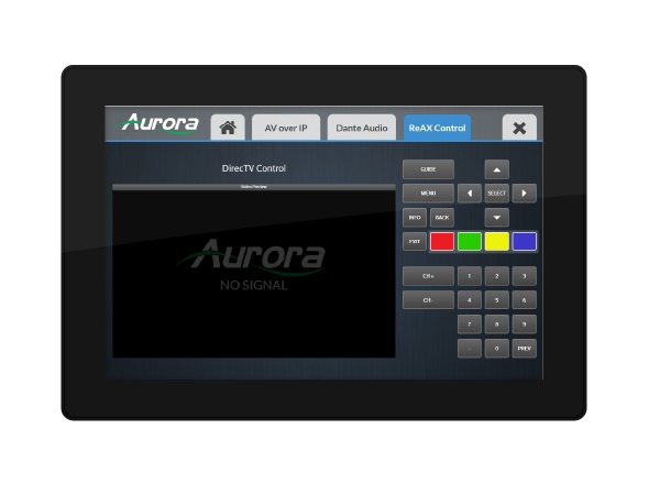 RXT-10VS-B 10.1 inch VESA Mount ReAX Touch Panel Control System with Ethernet and WiFi (Black) by Aurora Multimedia