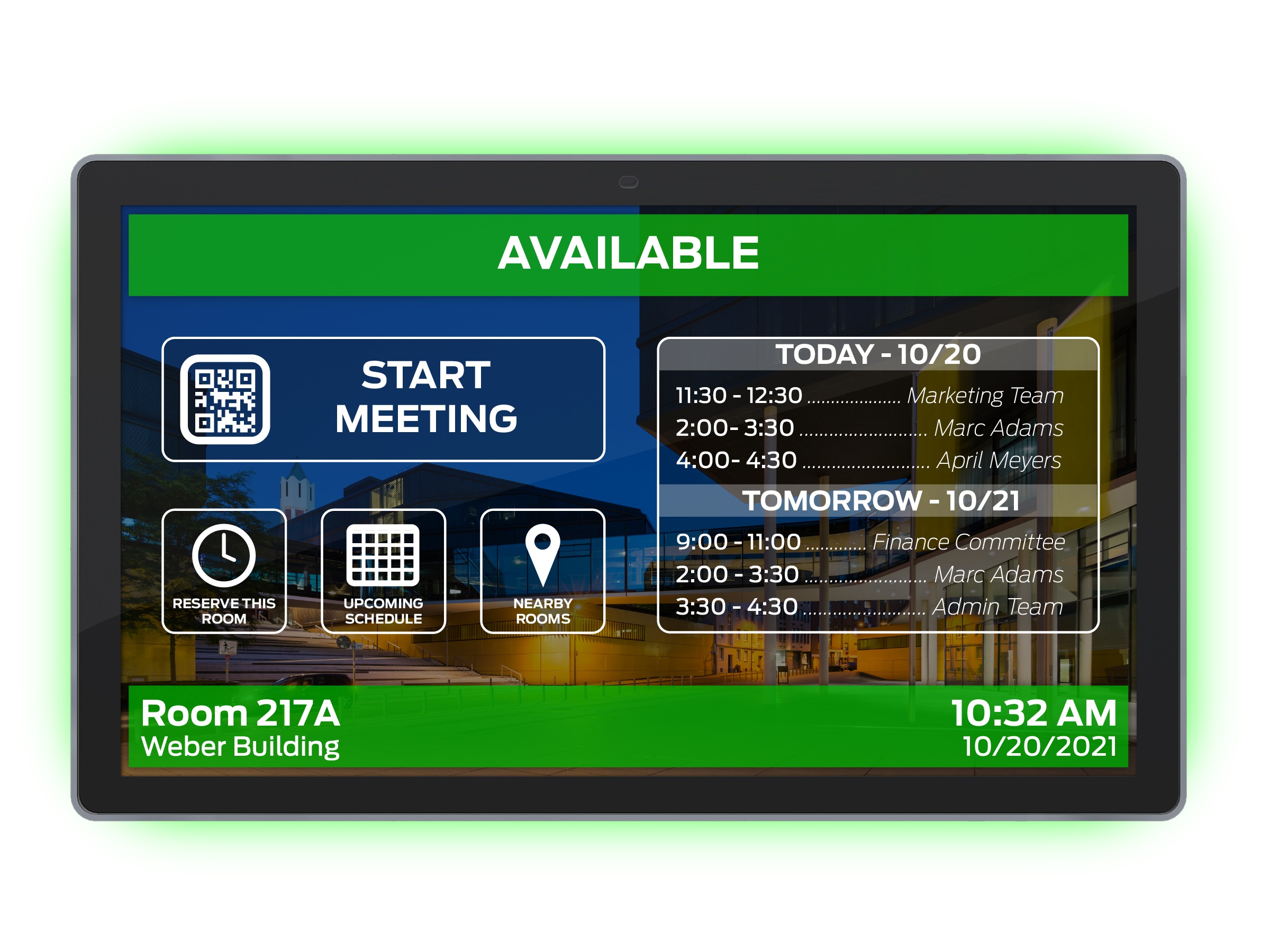 RXT-8WM-B 8 inch In-Wall ReAX Touch Panel Control System with Serial/Relay/I/O/IR and Ethernet Control Ports by Aurora Multimedia