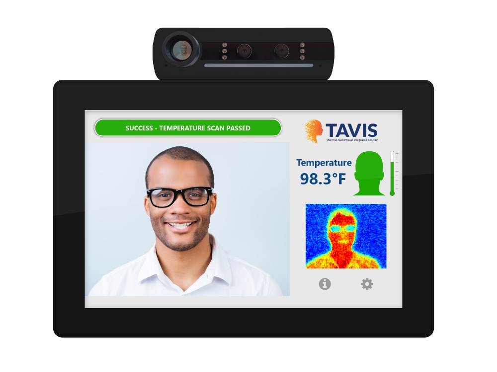 TAV-10-B 10 inch Temperature Check Tablet (Black) by Aurora Multimedia