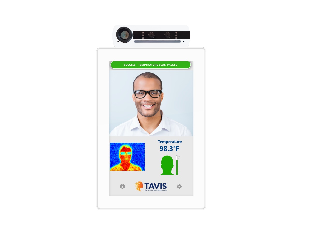 TAV-10-W 10 inch Temperature Check Tablet (White) by Aurora Multimedia