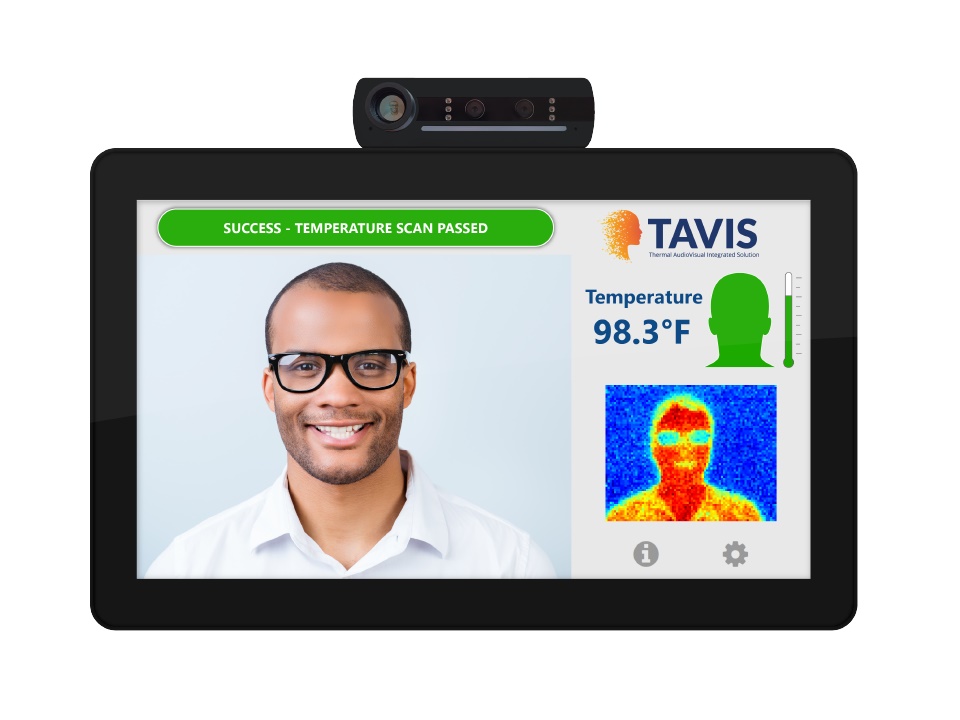 TAV-15-B 15.6 inch Temperature Check Tablet (Black) by Aurora Multimedia