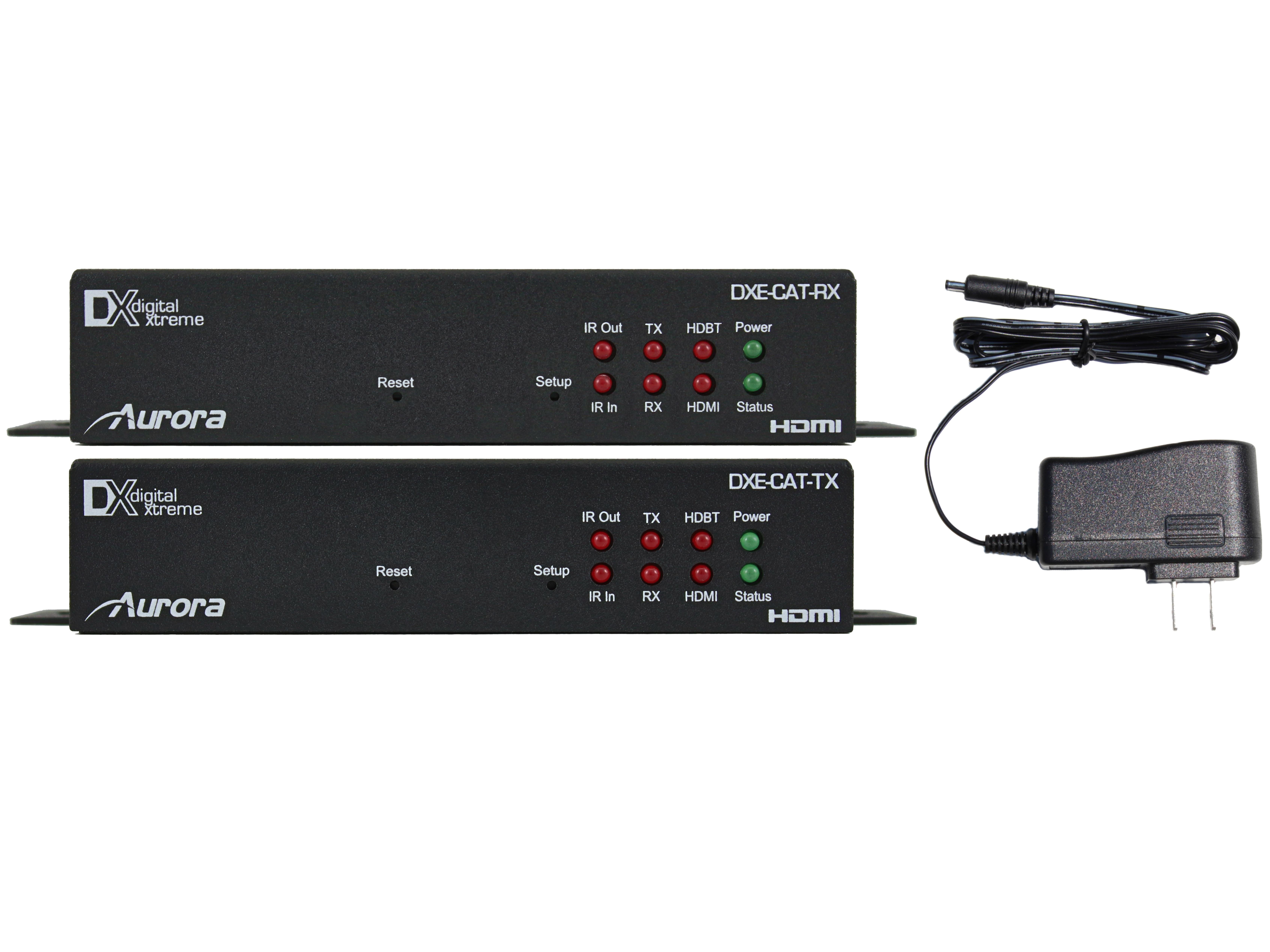 DXE-CAT-S1-4K HDMI HDBaseT CAT Extender (Transmitter/Receiver) 70m/230ft Kit by Aurora Multimedia